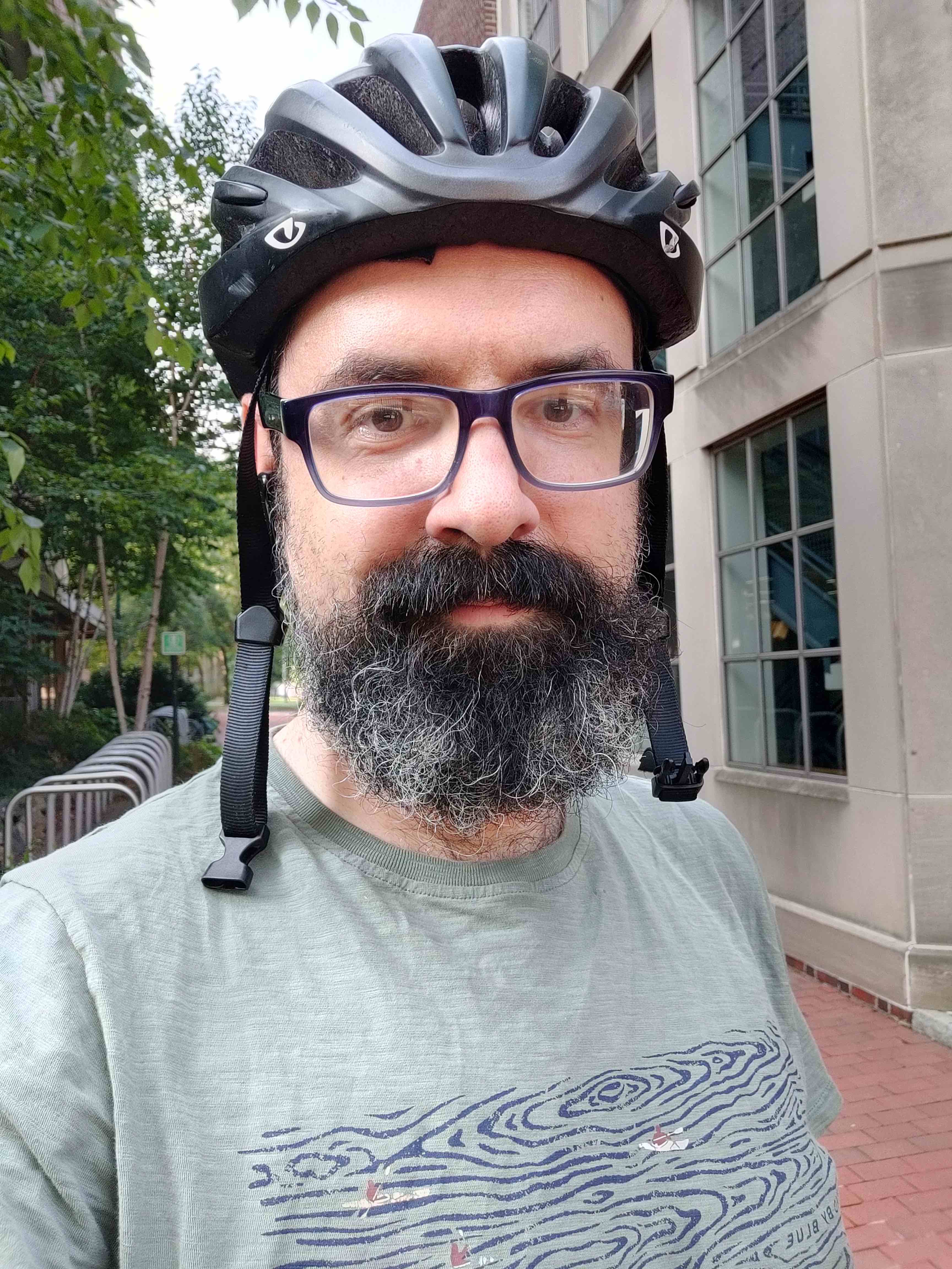 Me about to cycle home